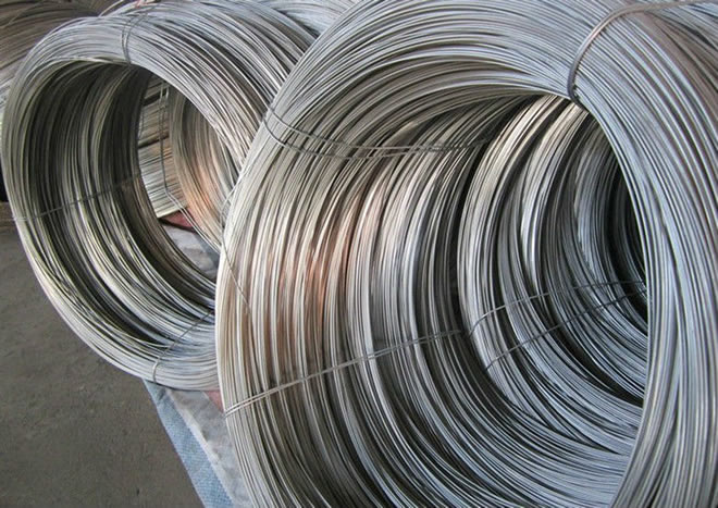 Hot dipped galvanized zinc coated steel wire
